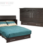 Arason Creden-ZzZ Traditional Coffee/Espresso Full Murphy Cabinet Bed In A Box