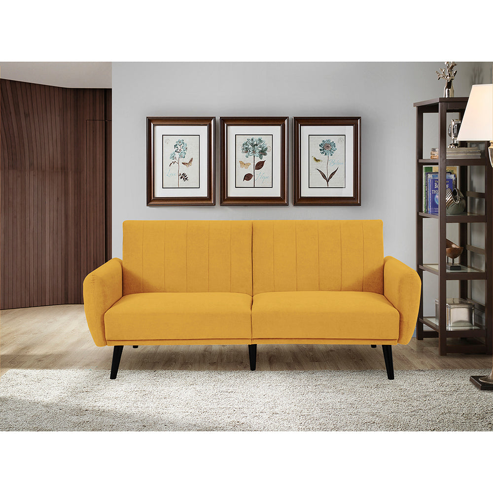 Vento Sofa Convertible (Cosmic Mustard)) by Sealy Sofa Convertibles