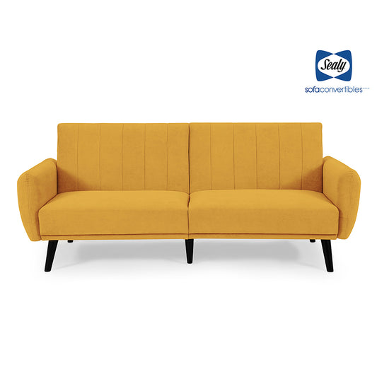 Vento Sofa Convertible (Cosmic Mustard)) by Sealy Sofa Convertibles
