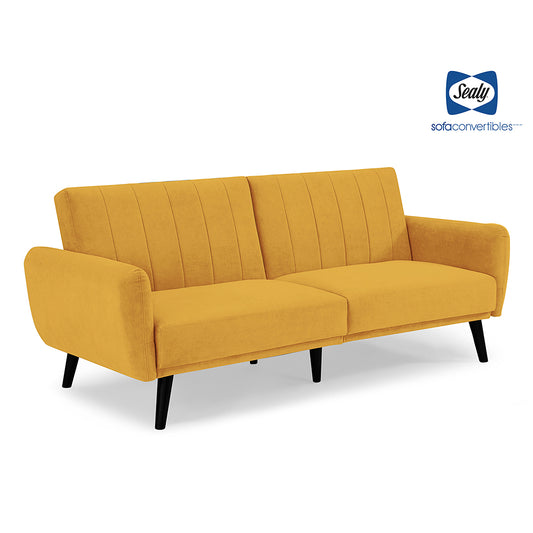 Vento Sofa Convertible (Cosmic Mustard)) by Sealy Sofa Convertibles