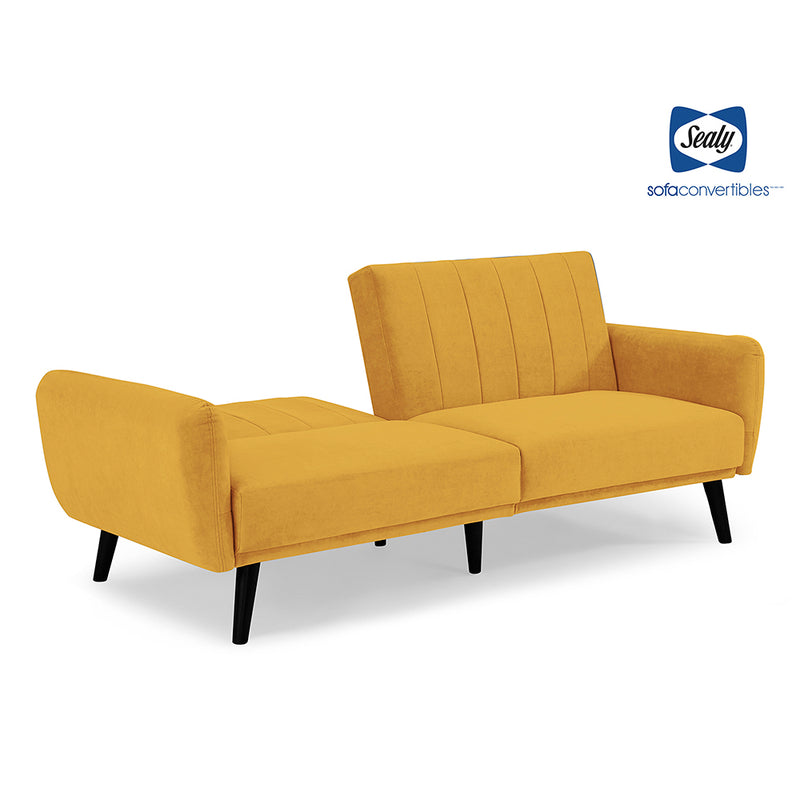 Vento Sofa Convertible (Cosmic Mustard)) by Sealy Sofa Convertibles