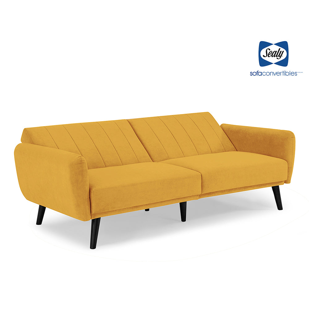 Vento Sofa Convertible (Cosmic Mustard)) by Sealy Sofa Convertibles
