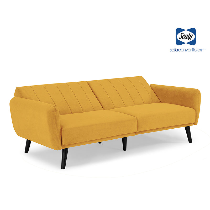 Vento Sofa Convertible (Cosmic Mustard)) by Sealy Sofa Convertibles