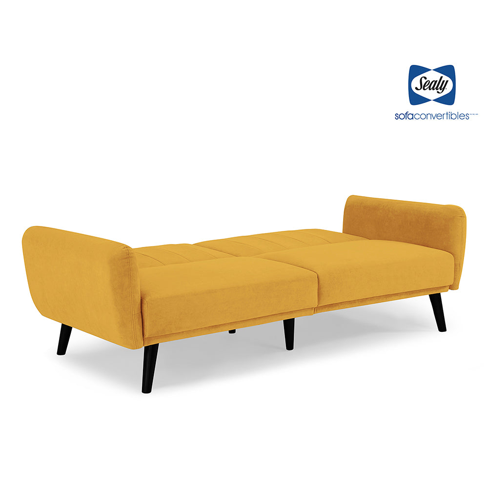 Vento Sofa Convertible (Cosmic Mustard)) by Sealy Sofa Convertibles