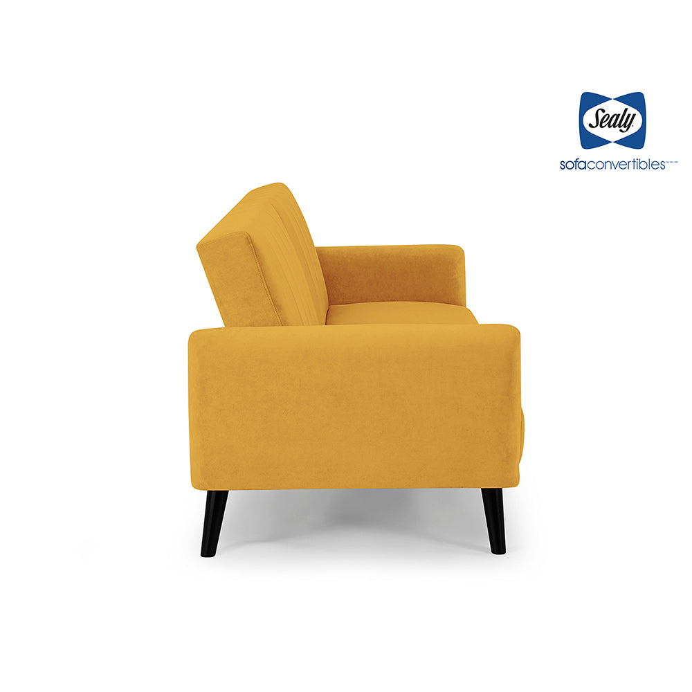 Vento Sofa Convertible (Cosmic Mustard)) by Sealy Sofa Convertibles