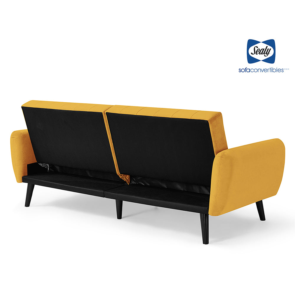 Vento Sofa Convertible (Cosmic Mustard)) by Sealy Sofa Convertibles