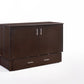 Night & Day Sagebrush Dark Chocolate Queen Murphy Cabinet Bed In A Box