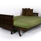 Denali Warm Cherry Queen Wall Hugger Futon Frame (KD) - Futons 4 Less