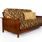 Denali Warm Cherry Queen Wall Hugger Futon Frame (KD) - Futons 4 Less