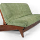 Dillon Warm Cherry Queen Wall Hugger Futon Frame (KD) - Futons 4 Less