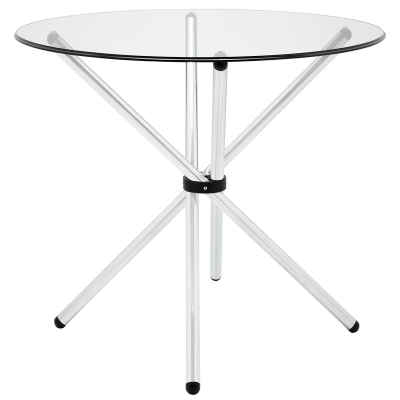 Baton Round Dining Table Clear by Modway