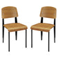 Cabin Dining Side Chair Set of 2 Walnut by Modway