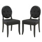 Button Dining Side Chair (Set of 2) Black by Modway