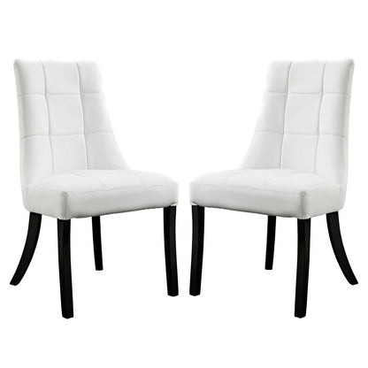 Noblesse Vinyl Dining Chair Set of 2 by Modway
