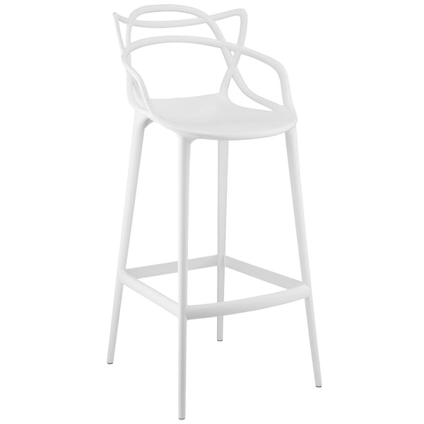 Entangled Bar Stool White by Modway