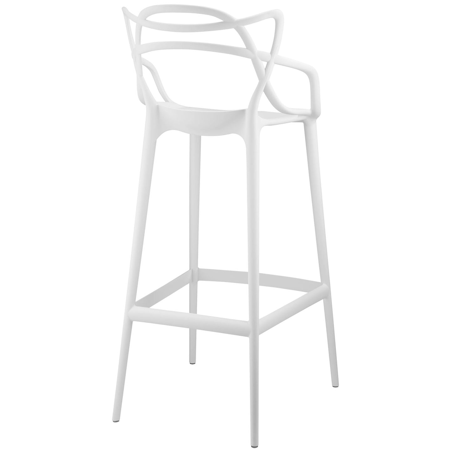 Entangled Bar Stool White by Modway