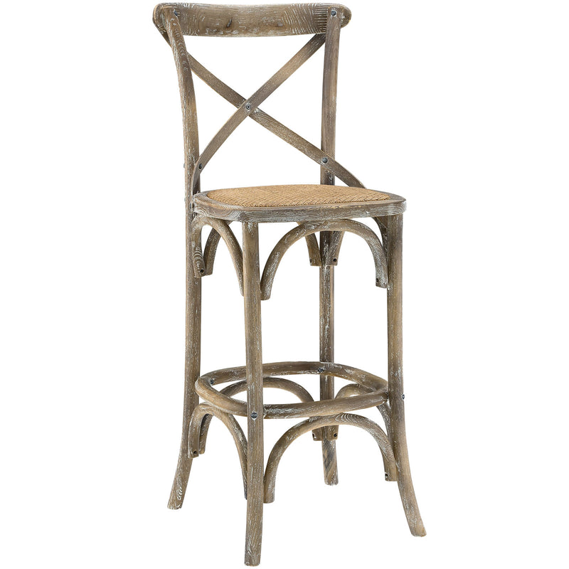 Gear Bar Stool Gray by Modway