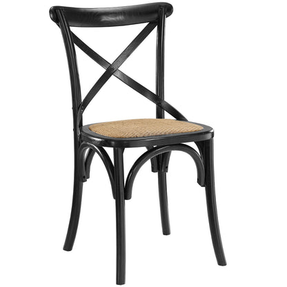 Gear Dining Side Chair Black by Modway