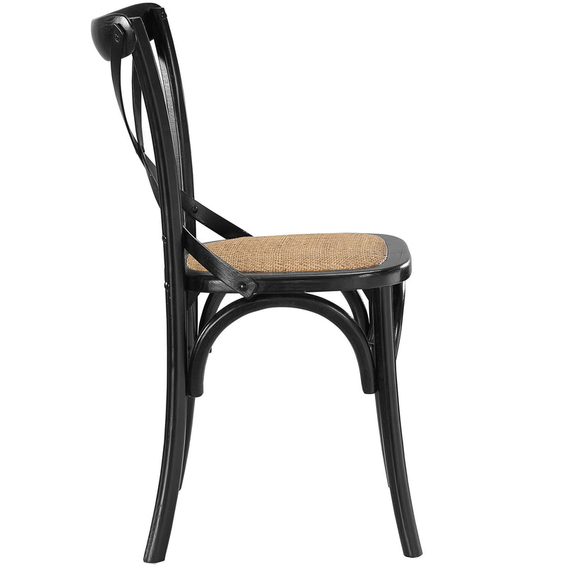 Gear Dining Side Chair Black by Modway