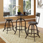 Gather 3 Piece Dining Set Brown by Modway