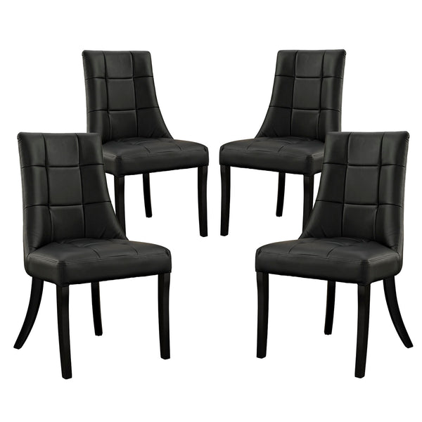 Noblesse Vinyl Dining Chair Set of 4 by Modway