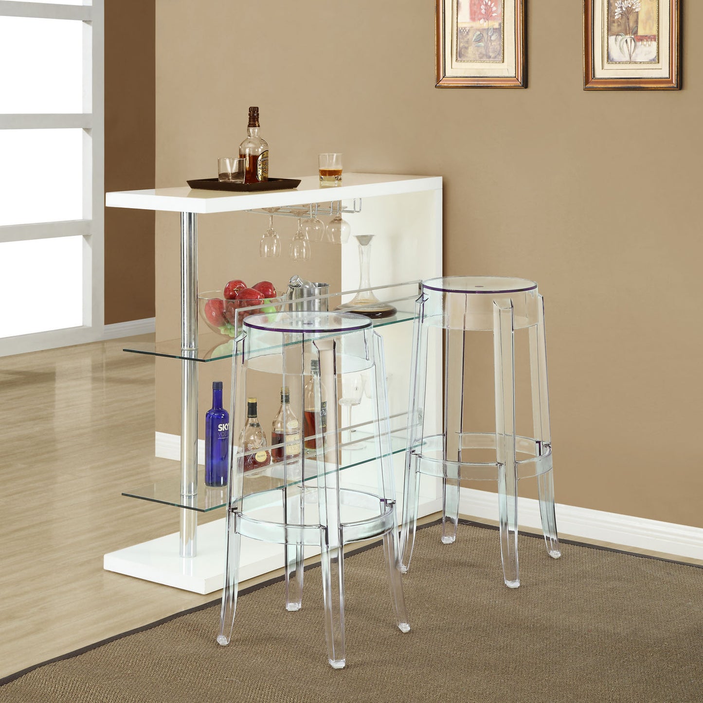 Casper Bar Stool Clear by Modway