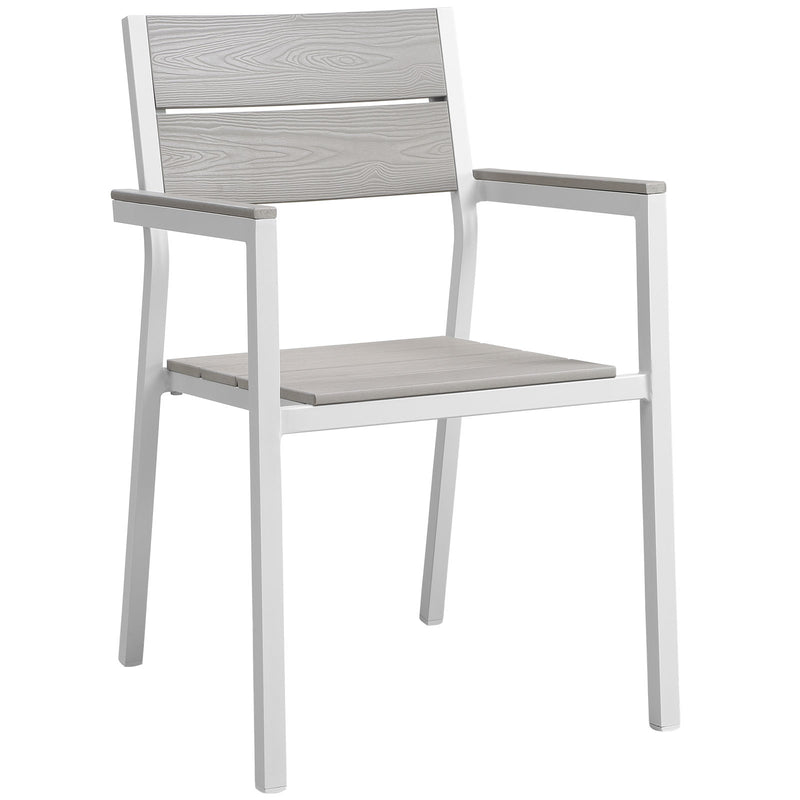 Maine Dining Armchair Outdoor Patio Set of 2 by Modway