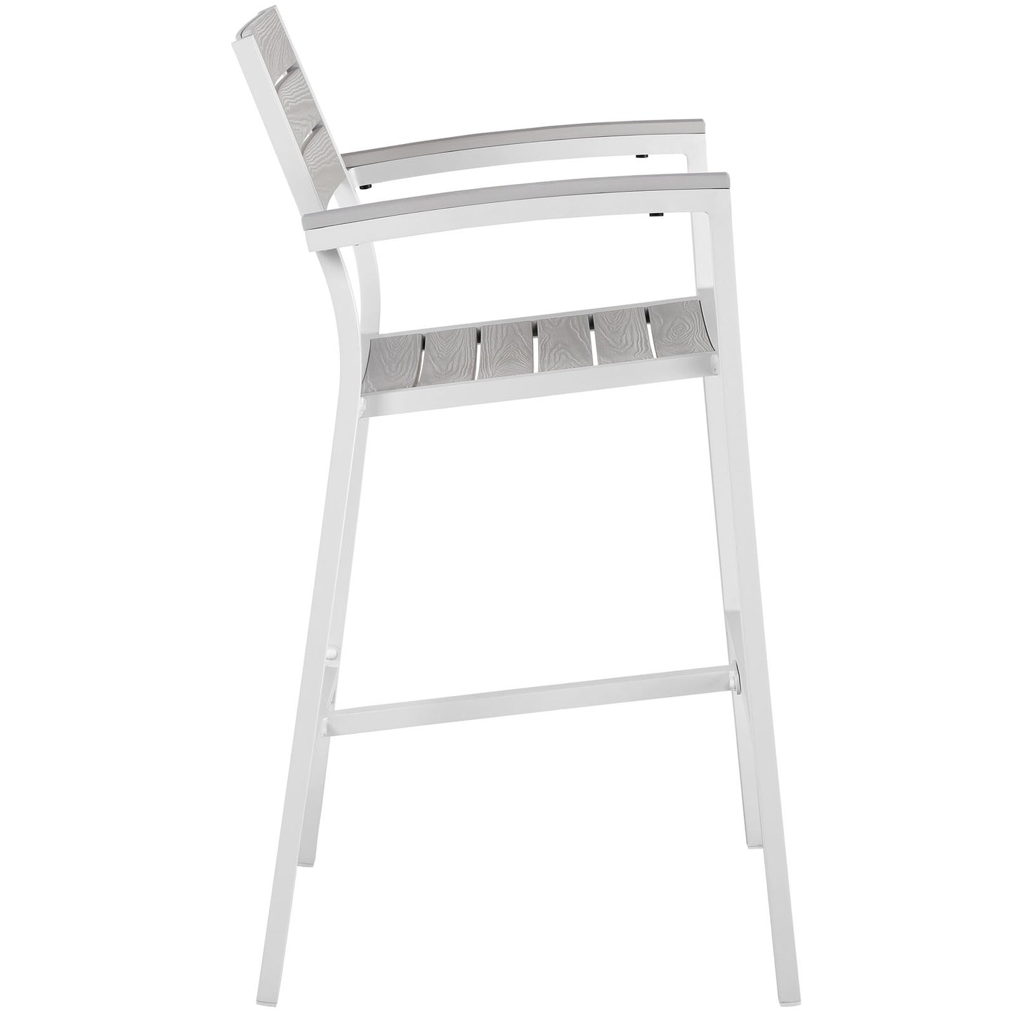 Maine Bar Stool Outdoor Patio Set of 2 Arm Chairs by Modway