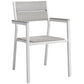 Maine 5 Piece Outdoor Patio Dining Set Arm Chairs by Modway
