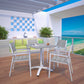 Maine 5 Piece Outdoor Patio Dining Set Arm Chairs by Modway