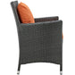 Sojourn Dining Outdoor Patio Sunbrella Armchair by Modway