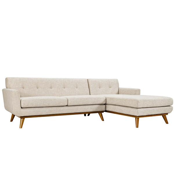 Engage Right-Facing Upholstered Fabric Sectional Sofa by Modway