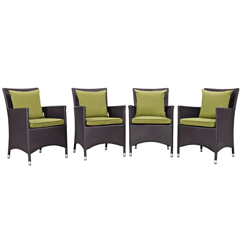 Convene 4 Piece Outdoor Patio Dining Set by Modway