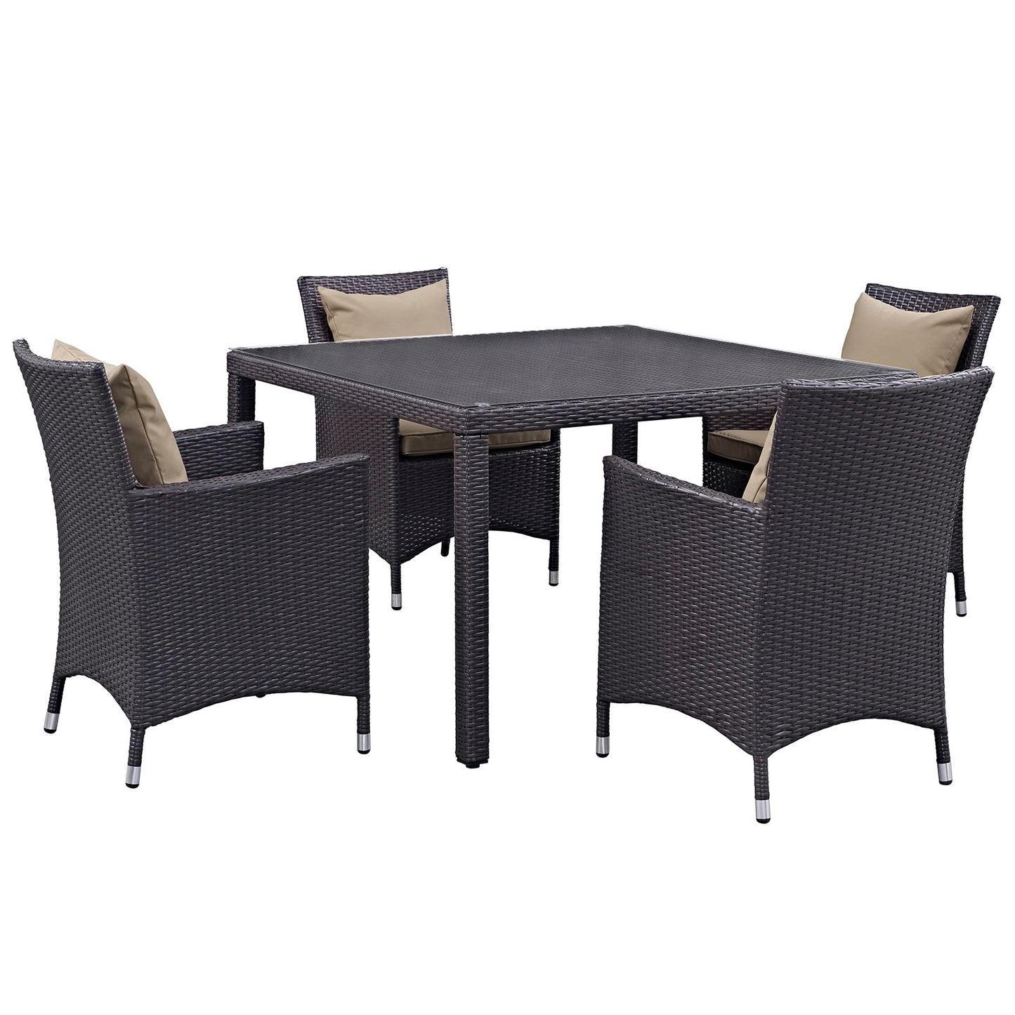Convene 5 Piece Outdoor Patio Dining Set by Modway