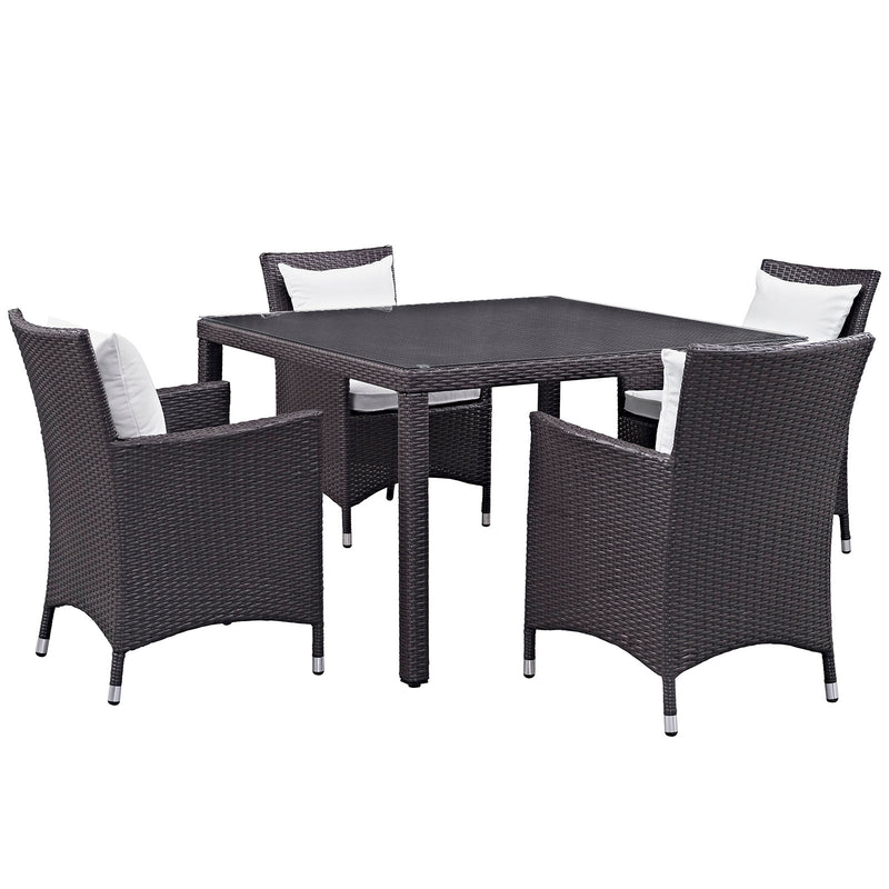 Convene 5 Piece Outdoor Patio Dining Set by Modway