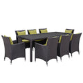 Convene 9 Piece Outdoor Patio Dining Set by Modway