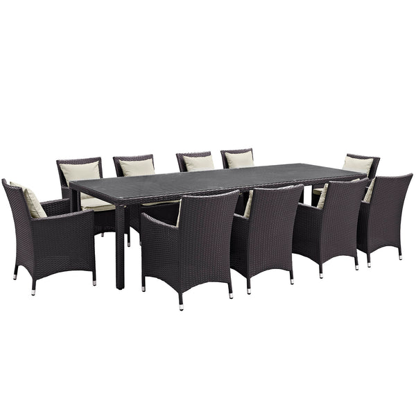 Convene 11 Piece Outdoor Patio Dining Set by Modway