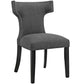 Curve Fabric Dining Chair | Polyester by Modway