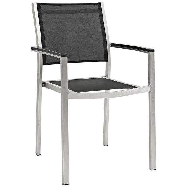 Shore Outdoor Patio Aluminum Dining Chair Arm Chair by Modway