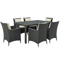 Sojourn 7 Piece Outdoor Patio Sunbrella Dining Set by Modway