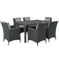 Sojourn 7 Piece Outdoor Patio Sunbrella Dining Set by Modway