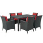 Sojourn 7 Piece Outdoor Patio Sunbrella Dining Set by Modway