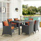 Sojourn 7 Piece Outdoor Patio Sunbrella Dining Set by Modway