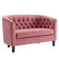 Prospect Velvet Loveseat | Polyester by Modway