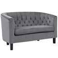 Prospect Velvet Loveseat | Polyester by Modway