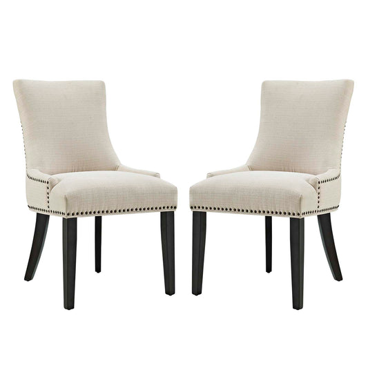 Marquis Dining Side Chair Fabric Set of 2 | Polyester by Modway