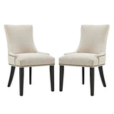 Marquis Dining Side Chair Fabric Set of 2 | Polyester by Modway