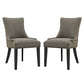 Marquis Dining Side Chair Fabric Set of 2 | Polyester by Modway