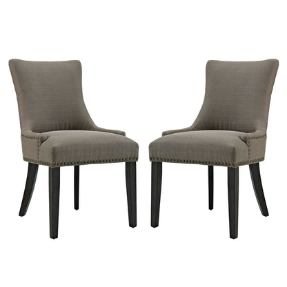 Marquis Dining Side Chair Fabric Set of 2 | Polyester by Modway