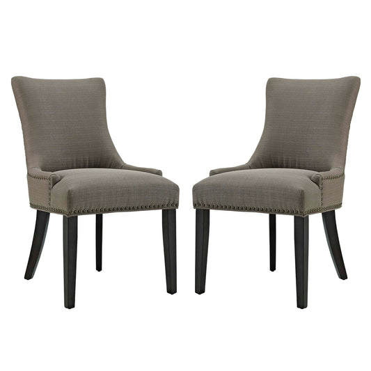 Marquis Dining Side Chair Fabric Set of 2 | Polyester by Modway